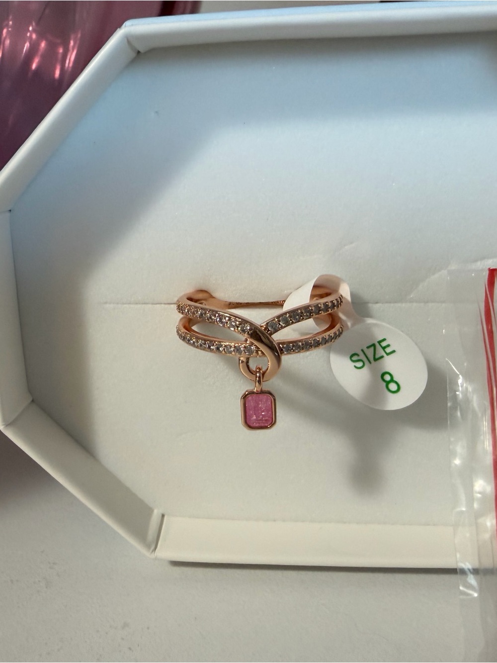 Rose Gold plated Double-Band Ring